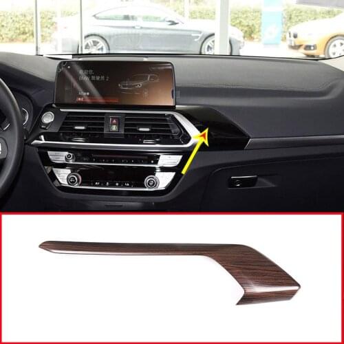 Pine Wood Grain ABS Style For BMW X3 X4 G01 G02 2018 2019 Car Center Air Vent Frame Trim Accessories Left Hand Drive