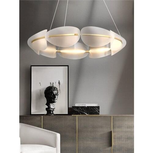 Modern LED Ceiling Chandelier lighting Living room Novelty Petal Pendant Lamps Bedroom fixtures Home Decoration Hanging Lights