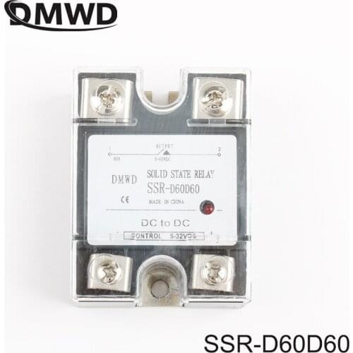 SSR-60DD solid state relay with indicator DC 5-32v to DC 5-60v single phase DC-DC SSR 60DD 60A SSR-D60D60