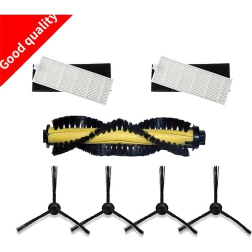 High Quality Main Brush HEPA Filter Sponge Side Brushes For ILIFE A4 Robot Vacuum Cleaner Parts For ILIFE A4 T4 X432 X430 Hot