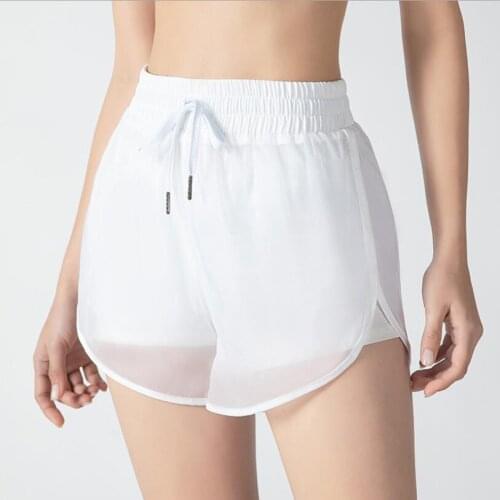 Women summer sport Shorts loose quick dry Glass yarn Yoga Shorts workout safety women activewear Fitness clothes running shorts