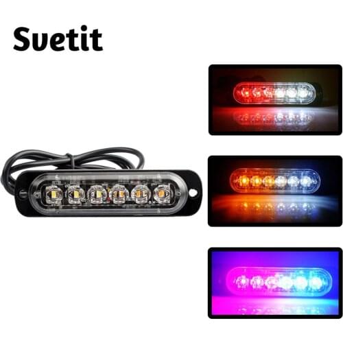 1Pc 12V 24V Side Marker Lamp For Truck Trailer Motorcycle Strobe Lights Red Blue Police Flasher Stroboscopes For Cars