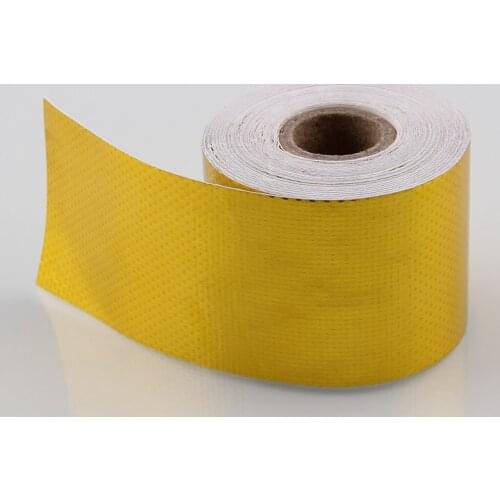 Car Reflective Heat Shield Self Adhesive Exhaust Wrap Reflect Gold 2" x 5M