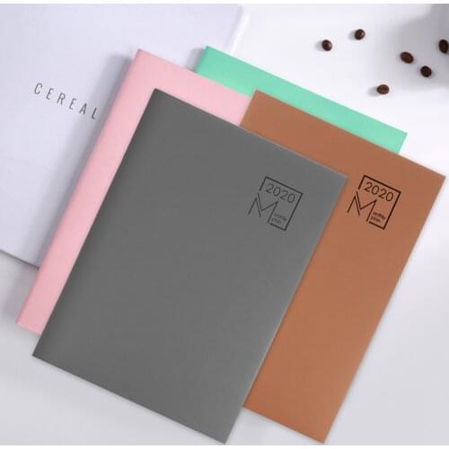 B5 2020 Calendar Monthly Planner 365 Days Daily Schedule Plan Notebooks with 48 Pages for Home Office Students Supplies