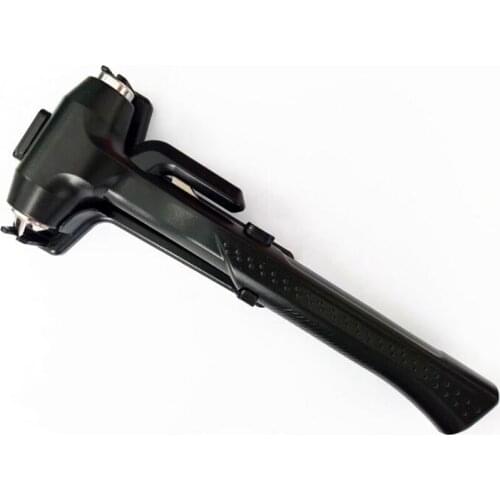 Safety Hammer with Bracket, Emergency Escape Tool with Car Window Breaker and Seat Belt Cutter, Life Saving Survival Red, Black