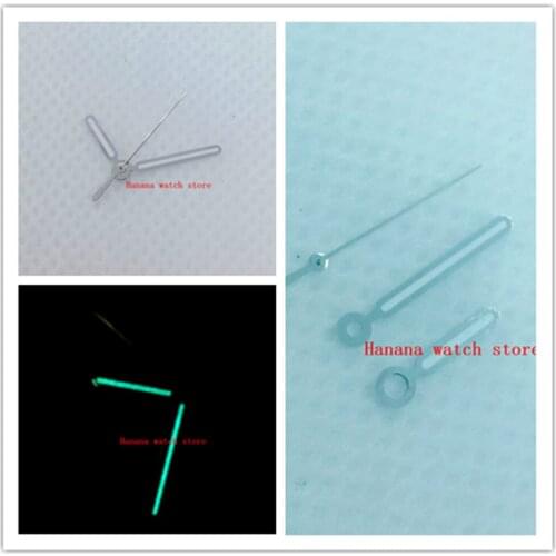 Silver watch hands luminous hands fit Miyota 8215 821A 8205 Mingzhu DG 2813 3804 movement