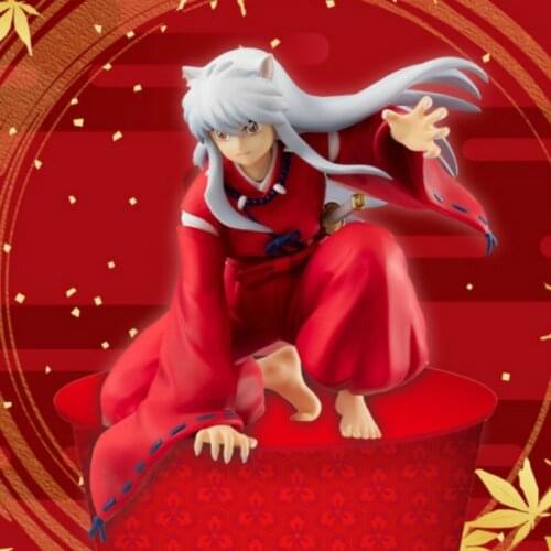 9CM Japanese Anime Inuyasha Noodle Stopper Toys INUYASHA PVC Action Figure Collectible Model Brinquedos Figurine Gifts For Kids