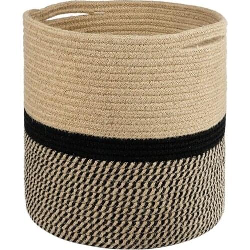 Best Plant Basket Modern Woven Basket for Flower Pot Floor Indoor Planters Storage Organizer Basket Rustic Home Decor