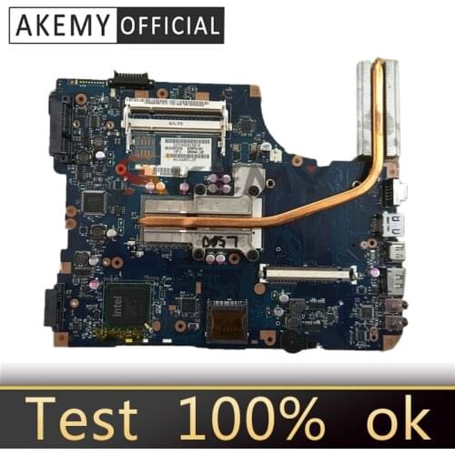 AKEMY KSWAA LA-4981P REV 1.0 Laptop Motherboard For TOSHIBA Satellite L500 GL40 DDR2 without graphics slot free cpu+heatsink