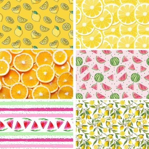 Mehofond Summer Fruit Backdrop Lemon Watermelon Newborn Portrait Baby Shower Photography Background For Photo Studio Photozone