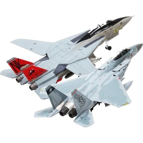 JASON TUTU 1/100 Scale F14 F15 U.S Navy Carrier-based Aircraft Fighter Diecast Metal Plane Model Drop shipping