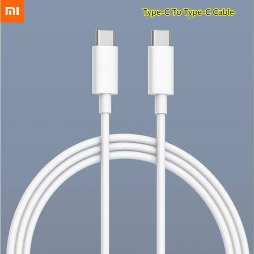 Original Xiaomi 3A Dual Type C Cable PD Fast Charge USB C To Type-C Data Line For Pocophone M3 X3 Mi 11 10 pro/Note 10 lite CC9