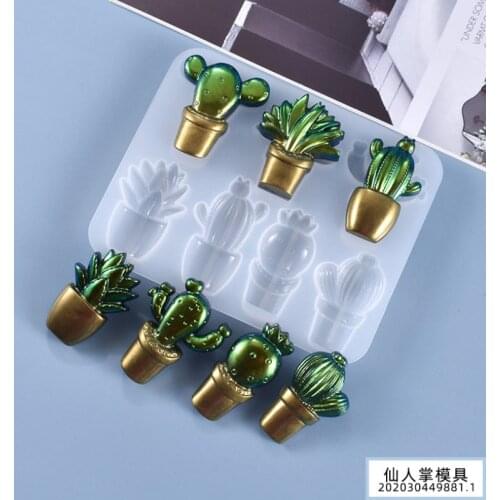 Transparent Silicone Mould Dried Flower Resin Decorative Craft DIY Cactus Mold epoxy resin molds for jewelry