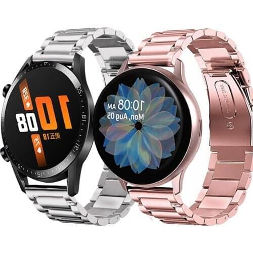 Stainless Steel Huawei watch 2 classic Strap For Honor Magic Watch 2 GT 2 46mm Sports Replacement Band Loop Wristband Belt