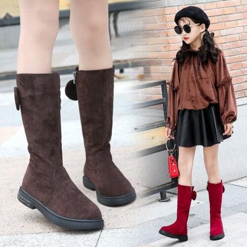2019 winter girls bow high boots children snow boots Kids Snow Boots Fashion Autumn winter Princess Boots