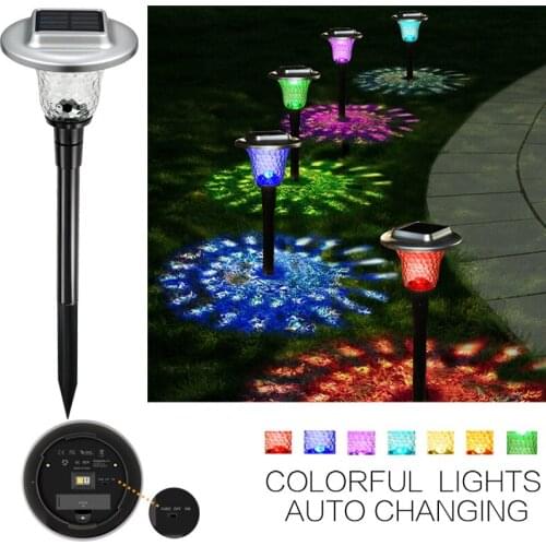 Solar LED Garden Lawn Light Outdoor Street Lamp IP55 Waterproof Landscape Fansy Lighting For Pathway Patio Yard Lawn Decoration