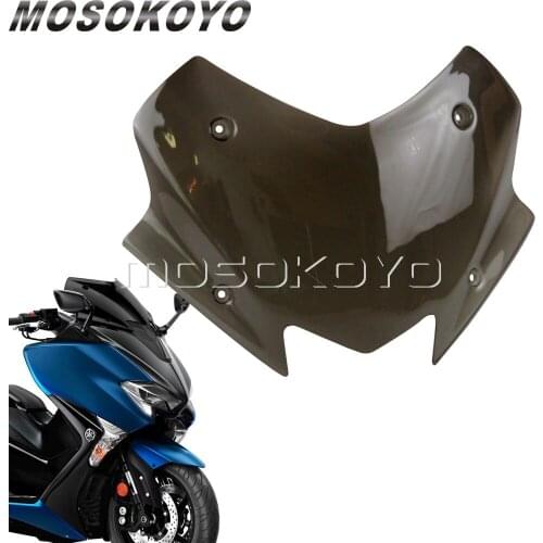 Motorcycle Dark Smoke Windshield Air Deflector Black Wind Screen for Yamaha T-max 530 Tmax 530 2017-2018
