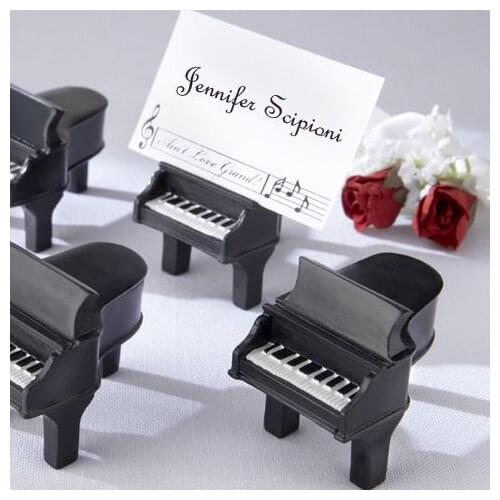 100pcs/Lot Unique Design Resin Piano Place Card Holder/Name Holder Wedding Party Table Centerpiece Favors DHL Fedex Free