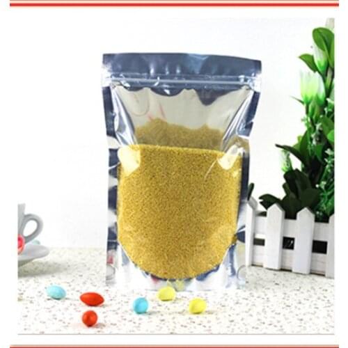 12cm*18cm+3.5CM,100pcs zip lock Seal aluminum foil bag,packing bags free shipping