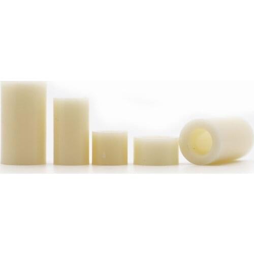 25/50pcs M3 M4 M5 M6 M8 White Nylon Non-Threaded Spacer ABS Round Hollow Standoff Washer PCB Board Screw Bolt OD7mm-14mm