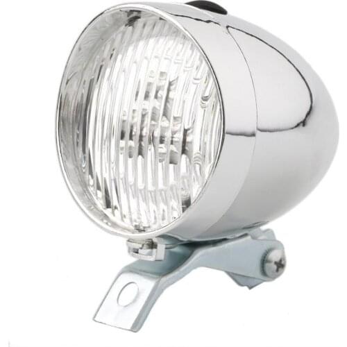 3 LED 2Modes Bicycle Bike Front Light Lamp Headlight Vintage Flashlight Headlamp Flashlight Headlamp