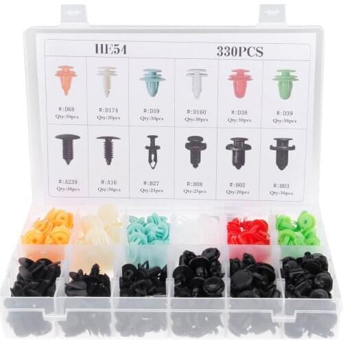 330x Auto Fastener Car Bumper Fender Fixed Clamp Interior Panels Auto Ceiling Trunk Clip Car Fastener For Toyota Honda BMW Mazda