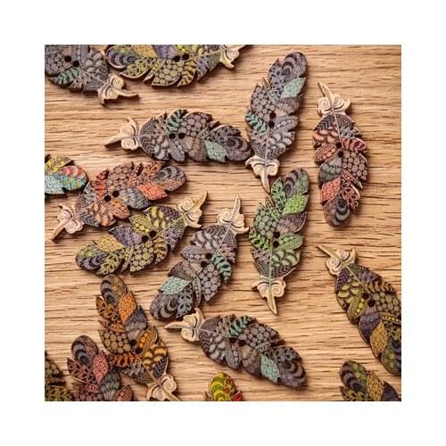 10pcs Retro Wood buttons for Sewing Scrapbook Clothing Crafts Handwork Accessories Card DIY Material