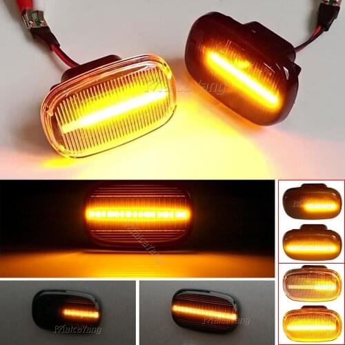 Car LED Dynamic Turn Signal Light For Lexus RX 300 330 350 400h Sequential Side Marker Lamp For Toyota Corolla RAV4 Camry Vios