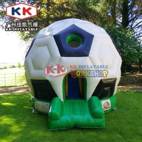 Commercial Bouncy Football Dome Bouncer, Jumping Inflatable Moon Bounce Kids Trampoline