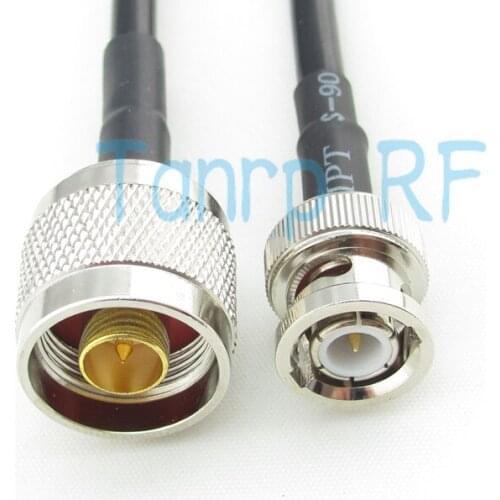 Freeshipping! 6FEET RF Pigtail coaxial jumper cable N male plug to BNC male plug 200CM RG58 cableWholesale Promotion