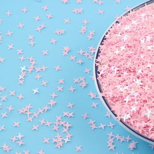 20g Sequin Glitter Four-pointed Star Paillette Loose Sequins for Crafts Nail Art Decoration Shaker Card Decor Makeup Accessories