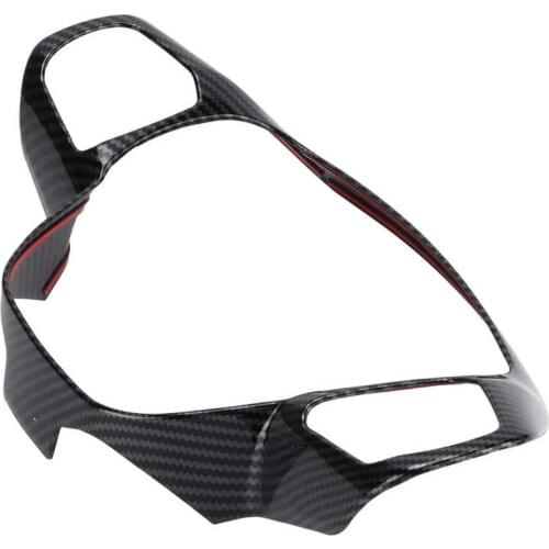 Steering wheel cover car accessories Steering Wheel Trim Frame Carbon Fiber Style Cover Replacement for Ford Focus 2019-2021