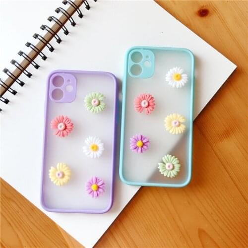 Little Daisies Flower Case For OPPO Realme C15 C11 C12 C17 C20 C21 C24 GT 8 Pro 7 6 5 X7 Hard Matte PC Cover