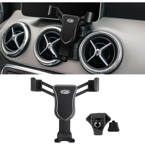 For Mercedes-Benz GLA X156 CLA X117 Coupe C117 2013-2019 Auto Smart Cell Hand Phone Holder Air Vent Cradle Mount Stand Accessory