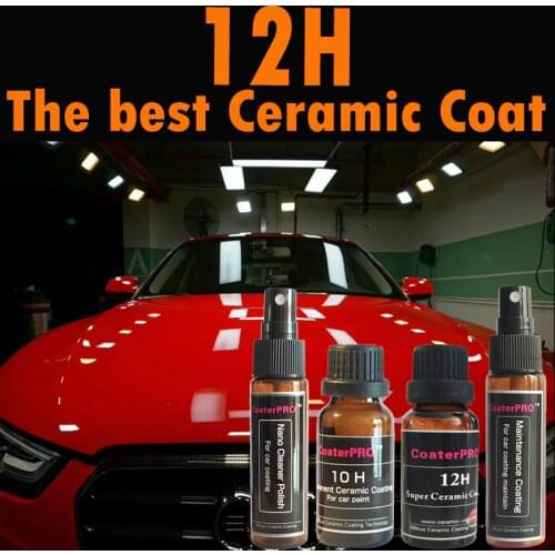 Double Coating Layers-12H+10H Super Ceramic Coating Nano Coating best liquid ceramic coat PRO cars detailing
