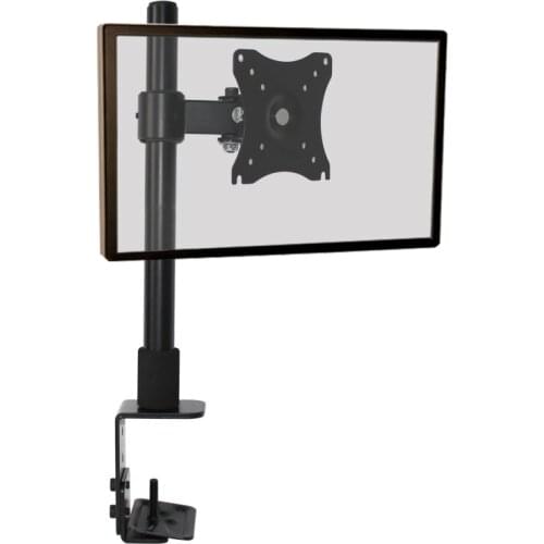 HILLPORT Fully Adjustable Single Arm LCD LED Monitor Stand Desk Mount Bracket for 14"-27" Screen Max VESA 100x100 XJ01-400
