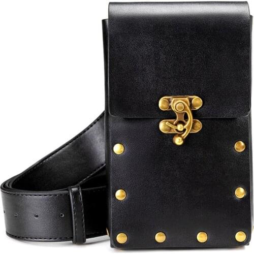 Xiaomi Men Womens fashion trends shoulder crossbody bag motorcycle bag Retro phone coin purse outdoor Sports belt bag