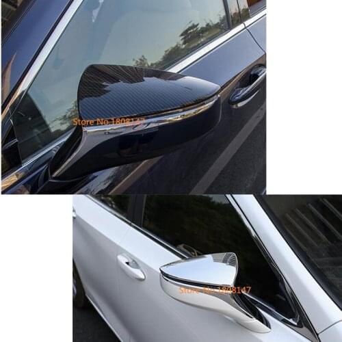 Car Styling Rear View Rearview Side Glass Mirror Cover Trim Frame Eyebrow For Lexus ES ES200 ES250 ES300 ES350 2018 2019 2020