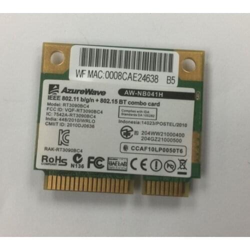 SSEA NEW for AzureWave AW-NB041H RT3090BC4 Wireless Wifi Bluetooth 3.0 half Mini PCI-E Wireless Card 300Mbps
