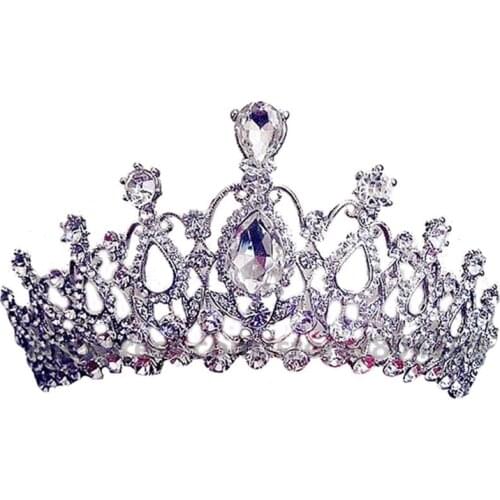 Charming Princess Crown Hair Accessories Wholesale Elegant Wedding Crystal Bride Hair Jewelry Accessories Best Selling