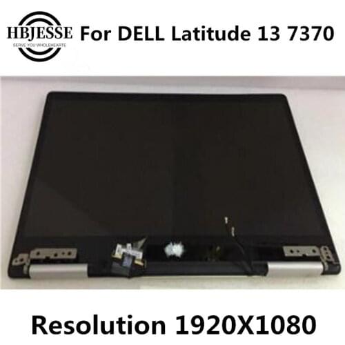 Original 13.3 inch Laptop Touch Screen Assembly for Dell Inspiron 7370 13-7370 LCD Display Resolution FHD 1920*1080