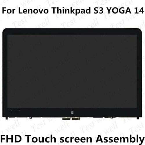 Original For Lenovo Thinkpad S3 Yoga 14 LP140WF3 SPD2 B140HAN01.3 LCD Display Panel Screen Touch Screen Digitizer assembly