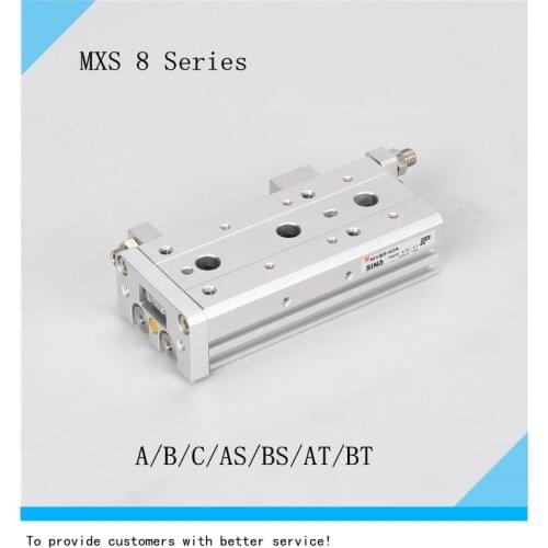 SMC type adjuster pneumatic actuator MXS8-10/20/30/40/50/75AS/BS/A/B/C/AT/BT Pneumatic air slide table