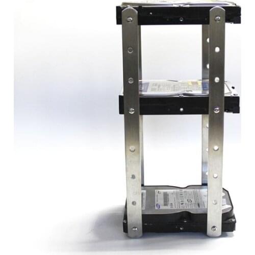 Stainless steel DIY hard drive bracket 3.5-inch hard drive combination rack chia simple bracket 8 bays with screws