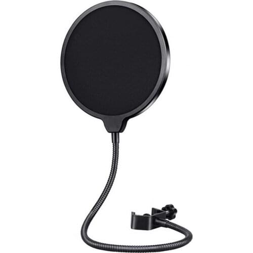 MIC Pop Filter Anti-shake Wind-proof Double-layer Plosives Reduction Condenser MIC Wind Screen for Recording
