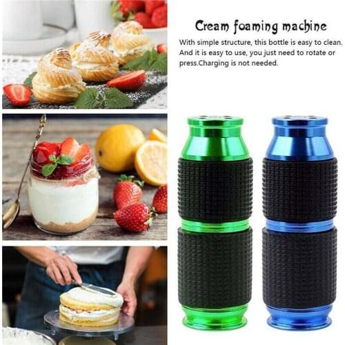 Portable Detachable Cream Bomb Opener Cream Aero Bomb Foamer Fresh Cream Machine Manual Milk Cream Separators Manual Food