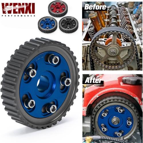 Adjustable Cam Gear Alloy Timing Gear FOR HONDA SOHC D15/D16 D-SERIES ENGINE CAM PULLEY PULLYS GEARS 1PCS WX6542