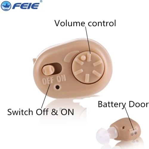 Ear Care Audiphone Hearing Aid S-213 Portable Mini Personal Sound Amplifier Ear Tone Volume Adjustable Hearing Aids Care