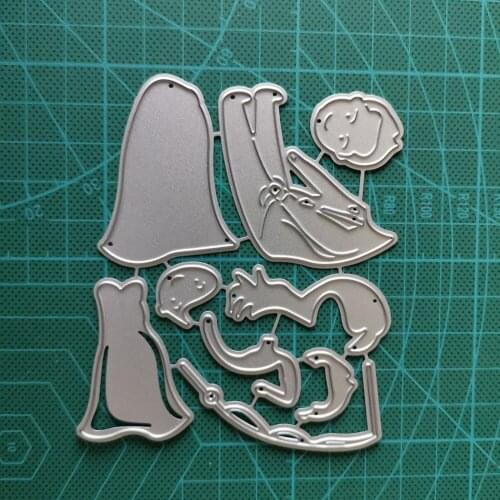 Wedding Bride and Groom Die Cuts Scrapbooking Couple Metal Cutting Dies New 2020 Die Cuts For Embossing Card Making