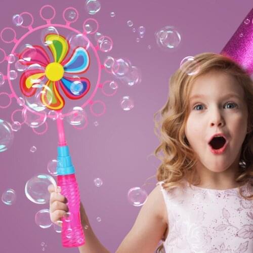 40.5x23cm 2-in-one Bubble Stick Windmill Magic Portable Bubble Stickchildren Bubble Wand Kids Toys For Children